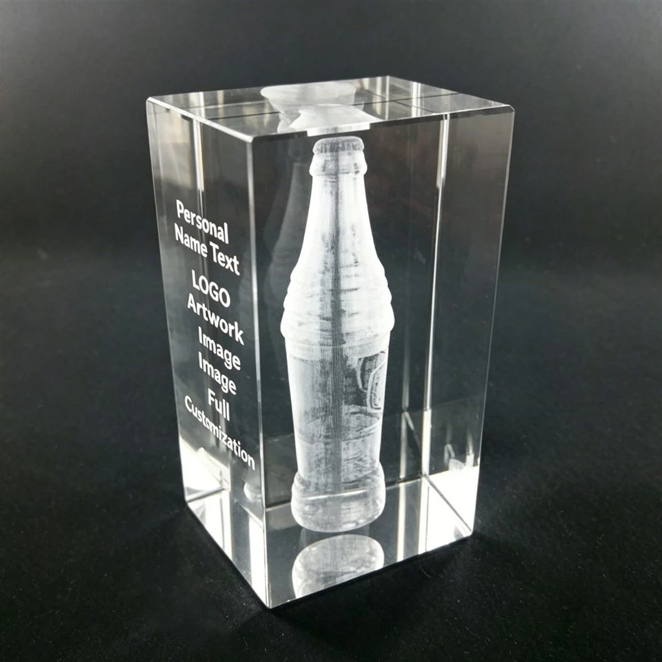 3D Engraved K9 Crystal Bottle Souvenirs factory